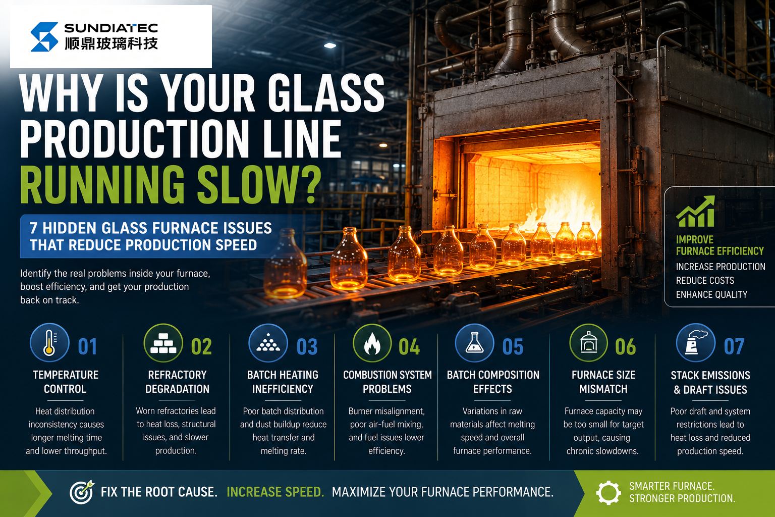 Why Your Glass Production Speed Is Slow: Hidden Furnace Issues Explained