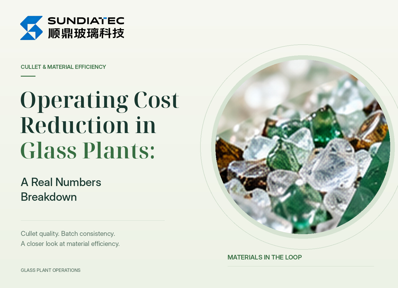Operating Cost Reduction in Glass Plants: A Real Numbers Breakdown